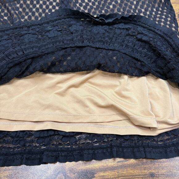 Max Studio Size S Babydoll Dress Y2K Sheer Mesh Black Polka Dot Whimsigoth - Picture 10 of 14